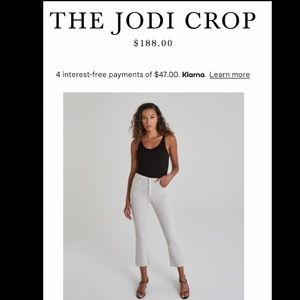 AG Adriano Goldschmied high-rise slim flare crop